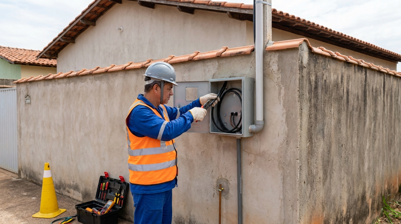 Instalacao de padrao de energia profissional em Jaraguá do Sul‑SC